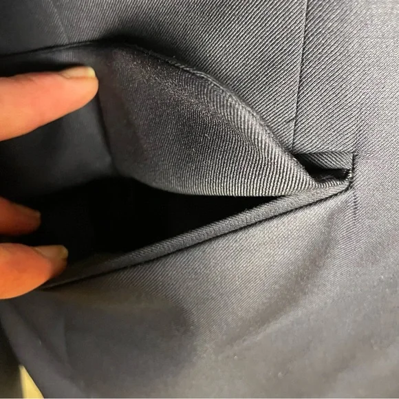 Tom James Royal Classic Custom Tailored Navy Blue single-breasted suit blazer, S - Picture 4 of 9